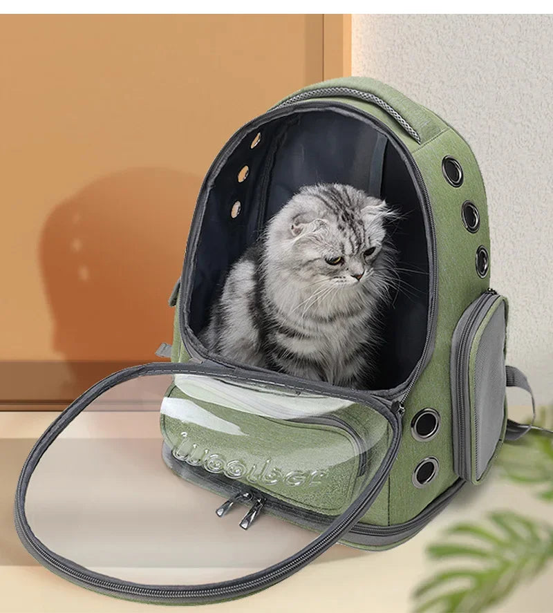 Transparent Pet Cat Carrier Bag Outdoor Travel Backpack for Cats Small Dogs Breathable Cat Carrying Bag Pet Supplies